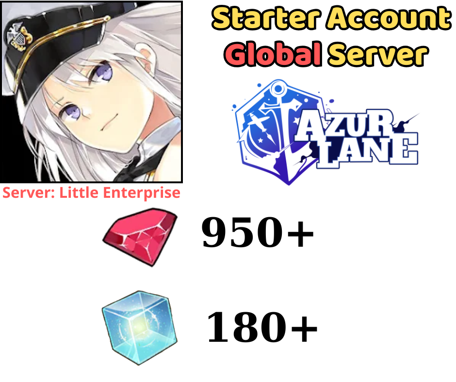 [GLOBAL] Azur Lane Starter Account 900 Gem